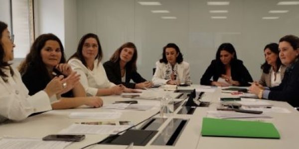 Presidenta de Asaja Mujeres Blanca Corroto, Cristina Corbacho, María López, Carolina Fernández, Susana Villanueva, Begoña Liberal,